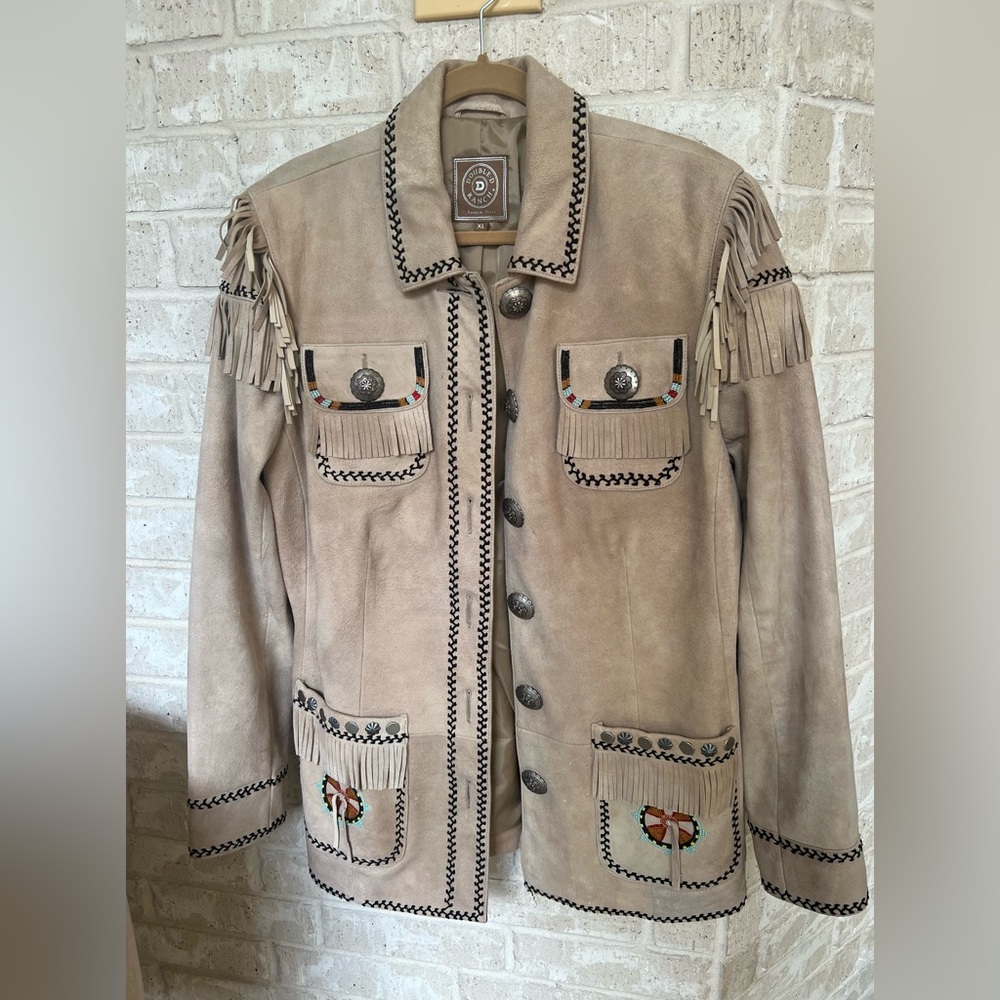 Double D Ranch Wear Suede jacket, XL